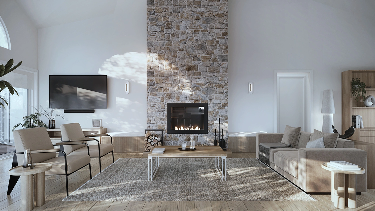 Living area interior rendering for 49 Wybellenna Drive, Fairhaven